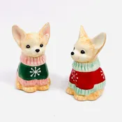 Sweater Chihuahua Salt and Pepper Shakers