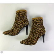 Boots Ankle Heels By Mia In Animal Print, Size: 7