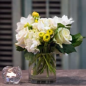 Yellow with white