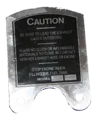 Caution Plate, Maytag 92