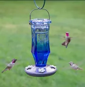 Sapphire Starburst Vintage Hummingbird Feeder
