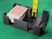 4 Deck Playing Card Tray: Holds 2 decks on each side, Extra Deep - Made in USA