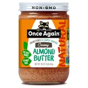 Creamy Natural Almond Butter - Lightly Toasted
