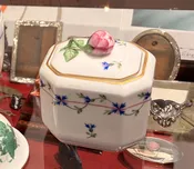 Herend ‘Blue Garden’ Octagonal Box — Scribe Fine Papers