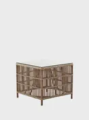 Dontatello Side Table with Glass Top — Sunday Shop