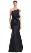 Alexander by Daymor 1952S24 Asymmetrical Neck Strapless Gown