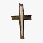 Antique Rustic Wooden Cross