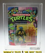 1998 Playmates TMNT Series 1 / 10 Back Leonardo Soft Head AFA 80+ Q-NM (C80 B80 F85) #11734388