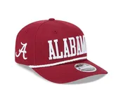 Alabama Crimson Tide Wordmark Crimson Red 9SEVENTY Rope Stretch-Snap Hat