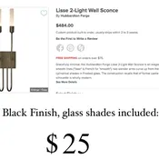 Lisse 2-Light Wall Sconce