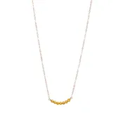7 Stone Cluster Necklace, Citrine, Silver, 18''