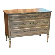 18th Century Italian Neoclassical Painted Chest