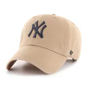'47 Brand New York Yankees Clean Up Hat Khaki with Navy Logo