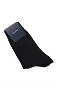 Black Cotton Blend Socket Socks
