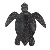 Black Loggerhead Sea Turtle Sculpture