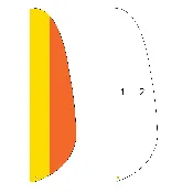 2 Color Vertical Feather Flag - Customizable Property Flag - PFS 313