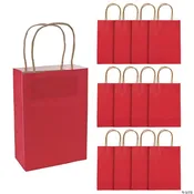 KRAFT RED GIFT BAG SMALL - each