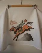 Back In The Saddle Tea Towel | Shop Good OKC — Shop Good