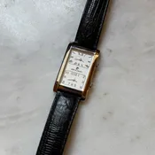 Vintage Pierre Cardin Watch with Silver Bezel and White Dial
