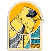 American Goldfinch Vinyl Sticker