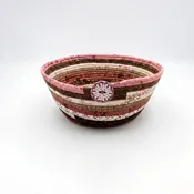 Handmade Quilted Rope Fabric Bowl