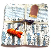 Baby Block Printed Kantha Blanket