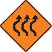 Double Reverse Curve (3 Lanes) Left (RUS)