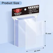 100 Pack DRAGON Standard Penny Sleeve Polypropylene Plastic Sleeves 2-5/8" x 3-5/8" Crystal Clear For Pokémon, MTG, Sports