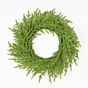 510700- 24in Twig Wreath-Soft Touch Evergreen Norfolk Pine-