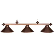 3 Shade Cappuccino Pool Table Light
