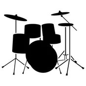 Drum Set Stencil