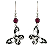 Black &amp;amp; White Butterfly Earrings