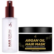 Herstyler Argan Oil Hair Serum and Hair Mask Set