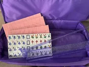 2 Layer Complete, Full American Mah Jongg set- Tiles, Case,&amp; Racks for $375