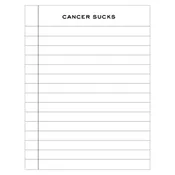 Cancer Sucks Notepad