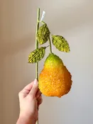 14" SUGAR BEADED PEAR STEM