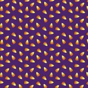 Benartex - Ghostly Soiree - Sweet Candy Corn Purple