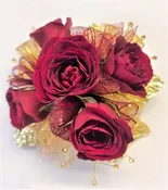 Colorful Circular Upgraded Wristlet Corsage