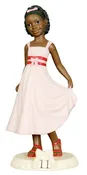 African American Birthday Girl Figurine - Age 11