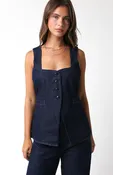 4 Button Denim Vest
