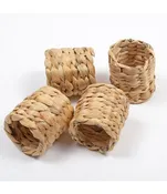 4pc Napkin Ring Set - Natural