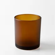 10 oz Frosted Amber Glass Tumbler Jar