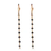 Black Diamond Chain Earrings