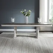 Abbey Park - Trestle Table Base - Antique White