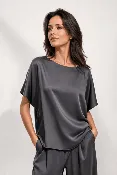 ALBA BLOUSE IN SILK CHARMEUSE