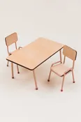 Table and Chair Set, Mouse - Dark Powder