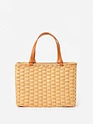 Natural Solid Caroline Wicker Handbag | Women's Handbags | J.McLaughlin