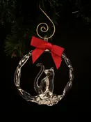 Cat in a Circle Ornament — Lawrence Family Glass Blowers