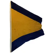 Vintage Russian Ship's Signal Flag -- First Substitute -- 57x68