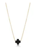 16" Necklace Gold - Signature Cross